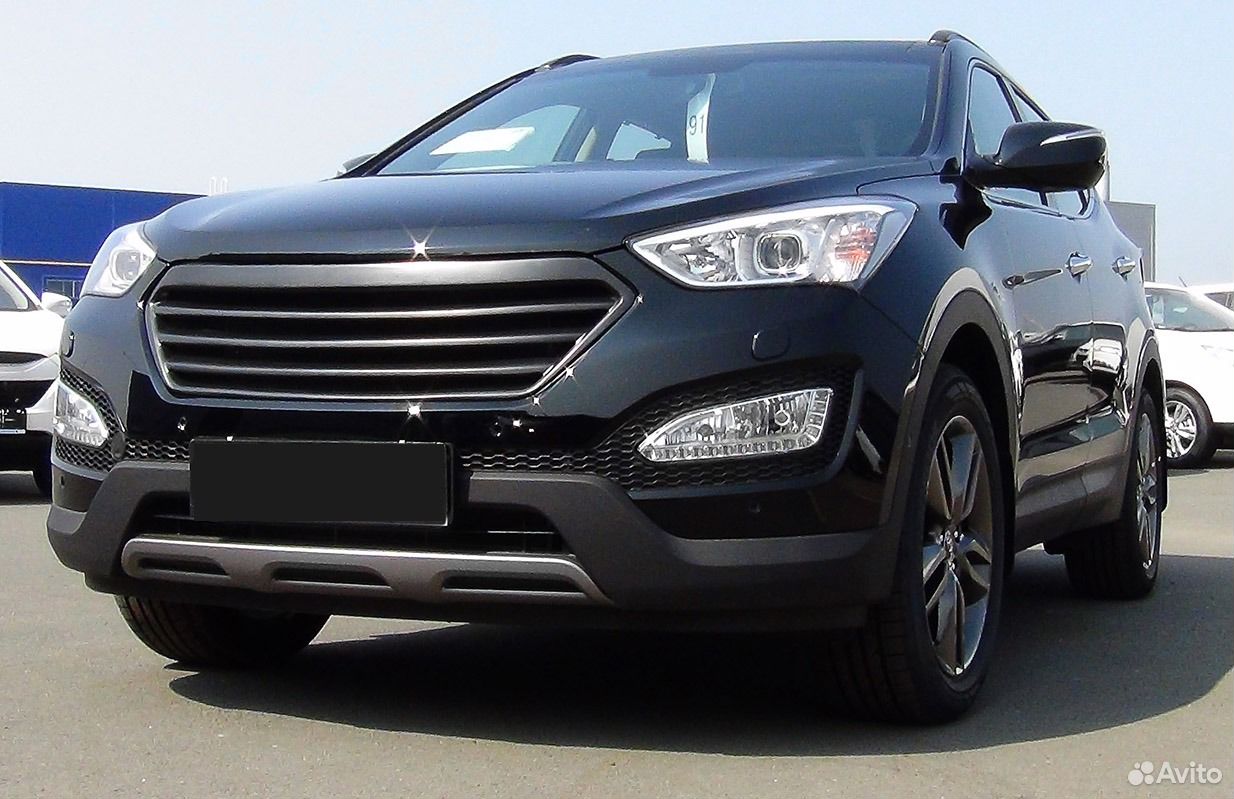 Решетка радиатора Hyundai Santa Fe (2 тип)
