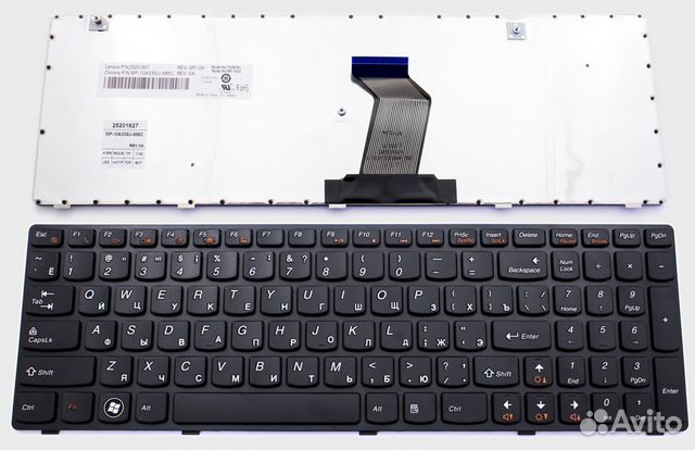 88142272142 Клавиатура для ноутбука Lenovo B590, G580, V580
