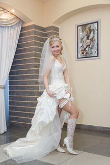 Платье свадебное размером s