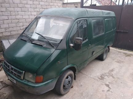 ГАЗ ГАЗель 2705 2.9 МТ, 1998, фургон, битый