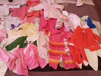 Одежда для новорожденной девочки и до года обмен