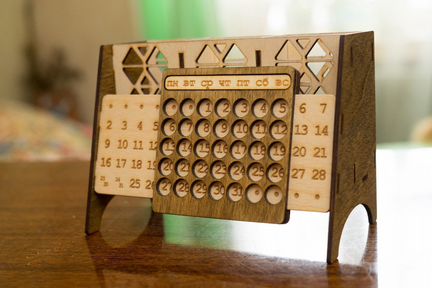 Вечный календарь-органайзер, подарочные коробки