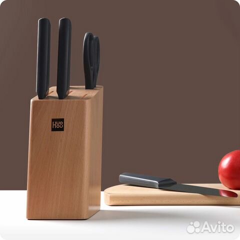 Набор ножей с подставкой Huo Hou Set 6in1