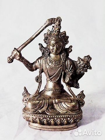 Бодхисаттва с Мечом - Статуэтка из Бронзы, ru*363c