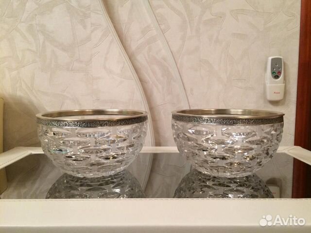Хрустальные салатники,конфетница СССР