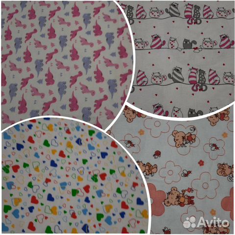 Пеленки фланель и ситец