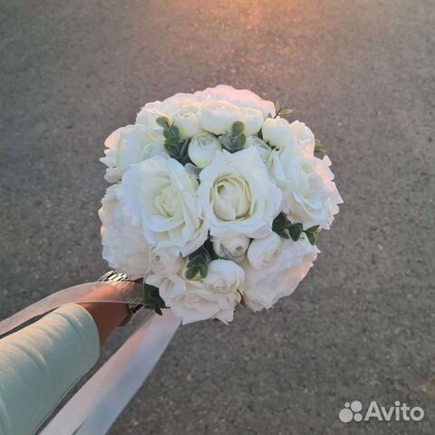 Букет на свадьбу/никах из декоративных цветов