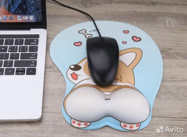 Эргономичный коврик для мышки с гелевой подушкой