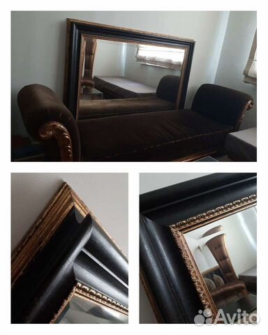 Роскошное зеркало с фацетом в багете ручной работы