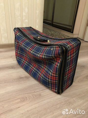 Чемодан в клетку СССР винтаж