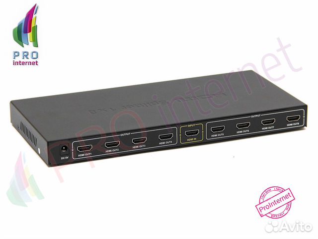 Hdmi сплиттер 1/8 разветвитель 1 вход 8 выходов