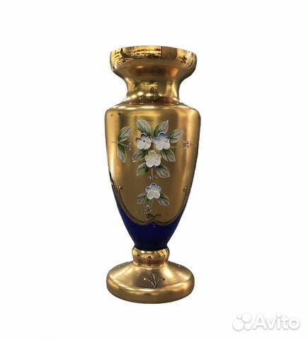 Ваза для цветов crystal bohemia лепка