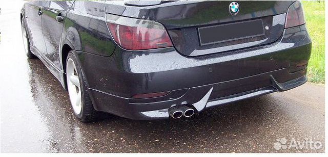 BMW E60/бмв Е60 Накладка на задний бамп. Schnitzer