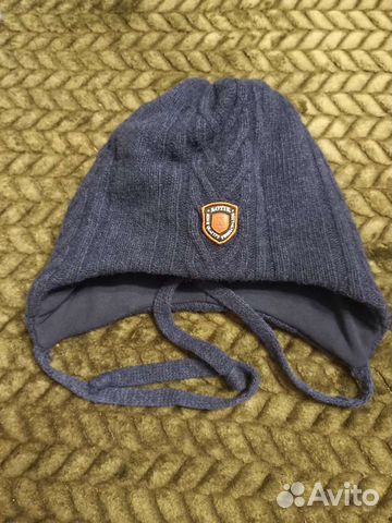 Шапка для мальчика 52-54 и снуд