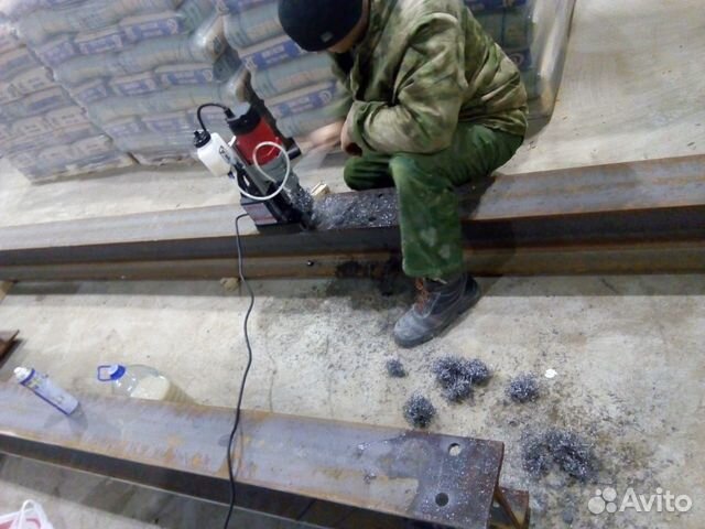 Магнитный сверлильный станок, выезд