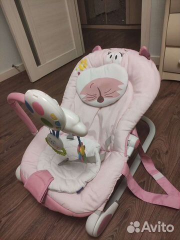 Кресло-качалка Chicco Balloon Miss Pink шезлонг