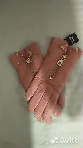 Перчатки женские кожаные новые