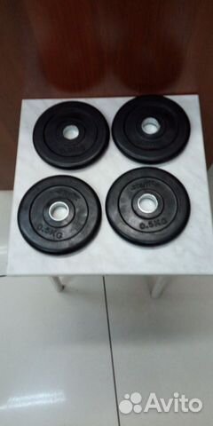 Диск по 0.5 кг блин 26 мм для штанги гантелей