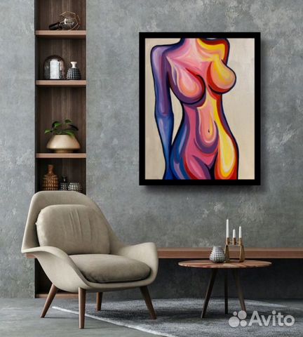 Картина на холсте. Женская фигура