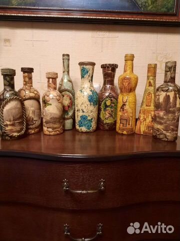 Декорированные бутылки