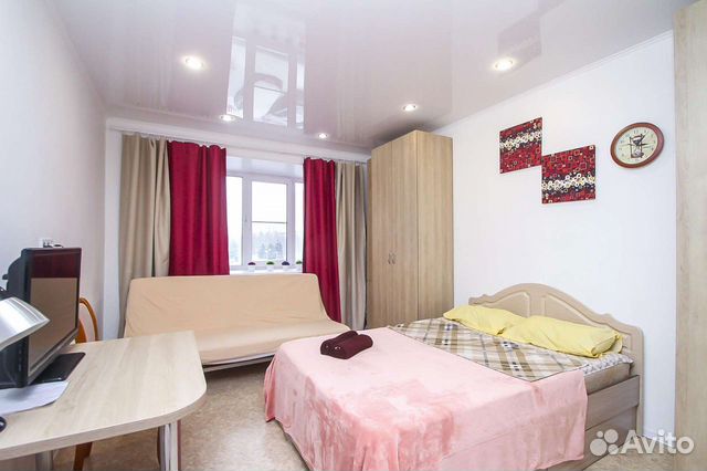 

1-к. квартира, 40 м², 2 кровати