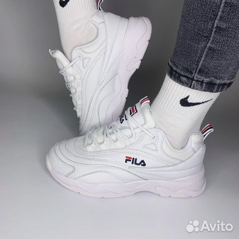 Кроссовки Fila Ray белые