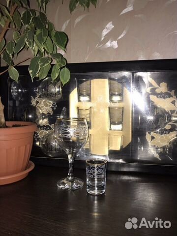 Набор бокалы для вина + рюмки