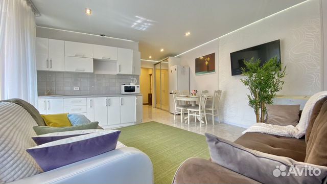 

1-к. квартира в апарт-отеле, 50 м², 3 кровати