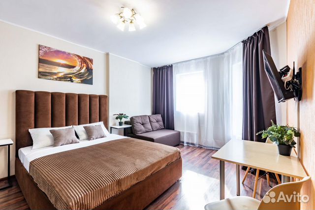 

Квартира-студия, 27 м², 2 кровати