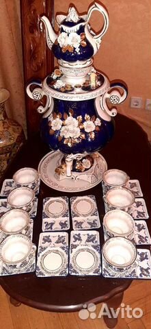 Электрический из тугоплавкого фарфора самовар