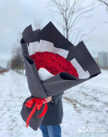 Розы 101 штука 70 см Бесплатная доставка