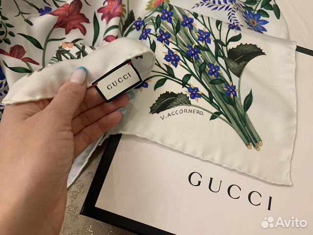 Шелковый платок gucci оригинал