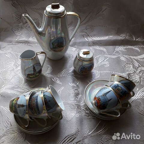 Сервиз кофейный перламутровый Германия