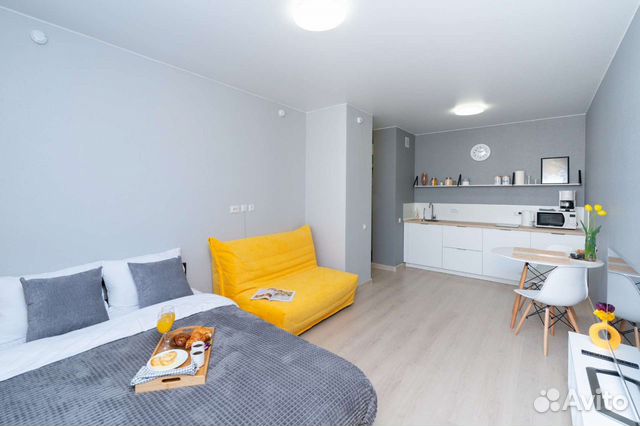 

Квартира-студия, 27 м², 2 кровати