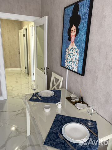 

1-к. квартира, 54 м², 2 кровати