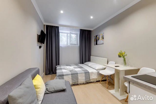 

Квартира-студия, 19 м², 2 кровати
