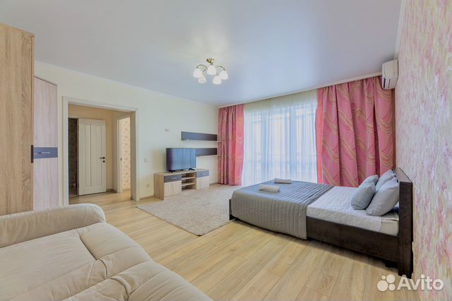 

1-к. квартира, 42 м², 2 кровати