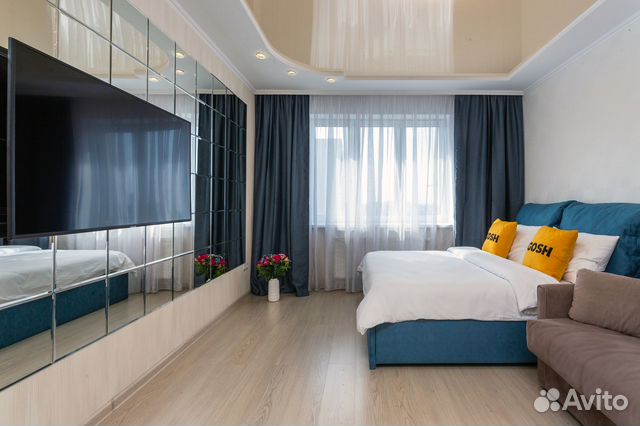 

1-к. квартира, 42 м², 2 кровати