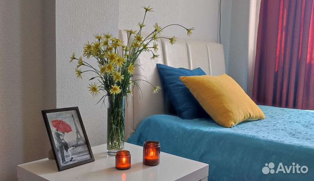 

1-к. квартира, 44 м², 2 кровати