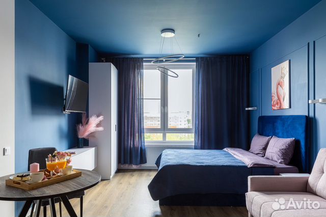 

Квартира-студия, 38 м², 2 кровати