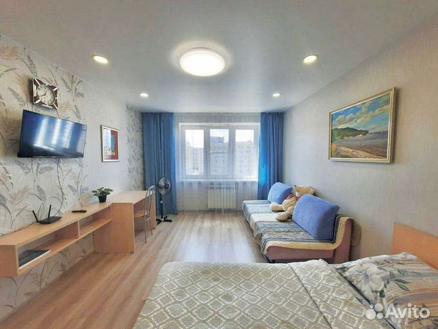 

1-к. квартира, 56 м², 2 кровати