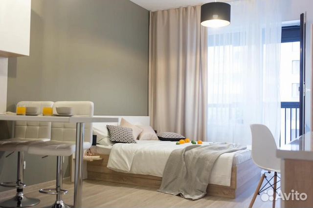 

Квартира-студия, 25 м², 1 кровать