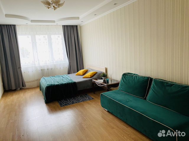 

1-к. квартира, 45 м², 2 кровати