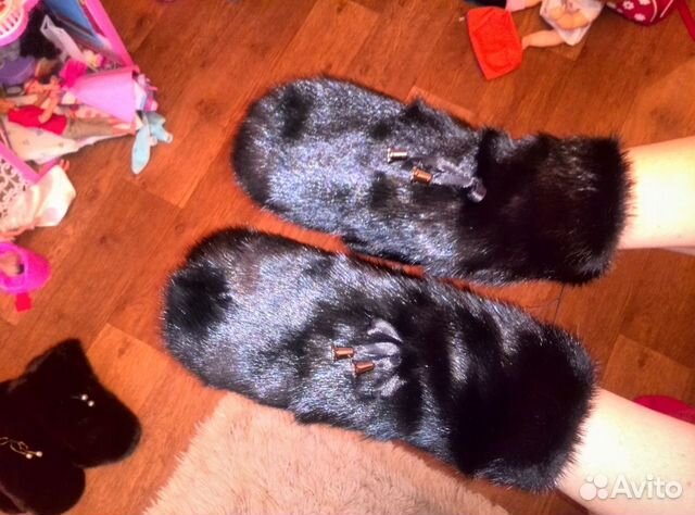 Норковые варежки