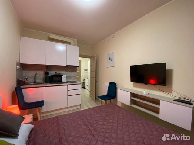 

Квартира-студия в апарт-отеле, 19 м², 1 кровать