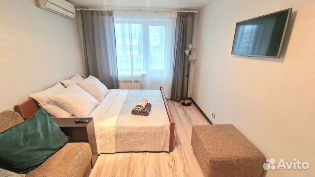 

1-к. квартира, 40 м², 2 кровати