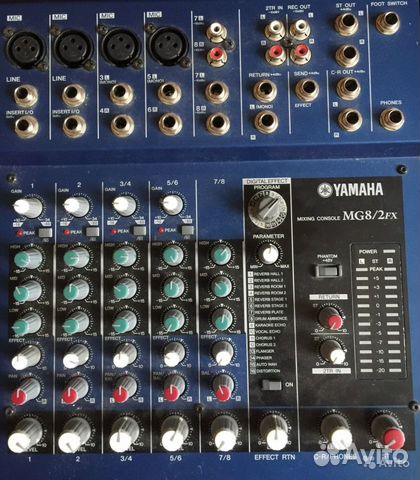 Микшерный пульт yamaha mg8/2-fx, с обработкой