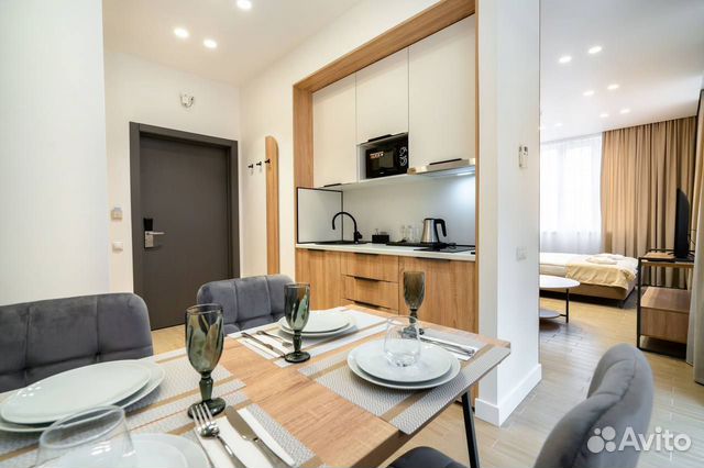 

Квартира-студия, 33 м², 2 кровати