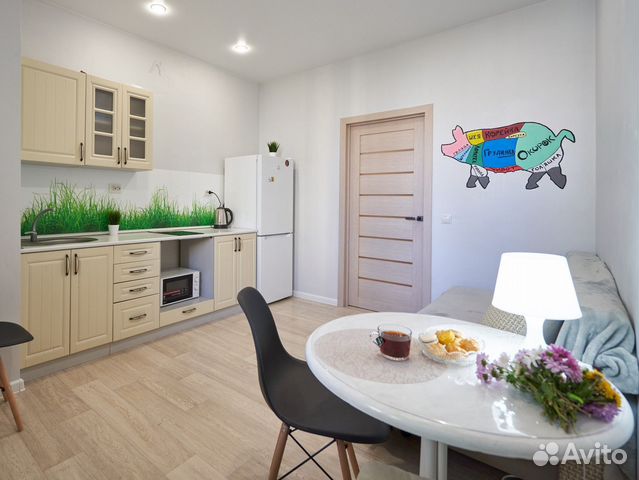 

1-к. квартира, 54 м², 3 кровати