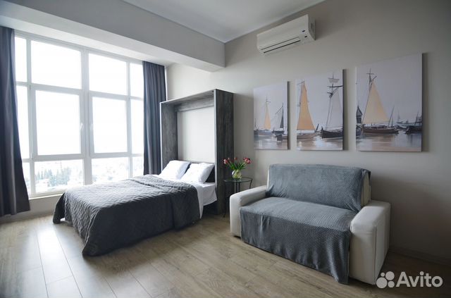 

Квартира-студия, 33 м², 2 кровати